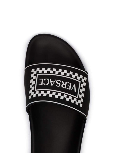 versace slides black