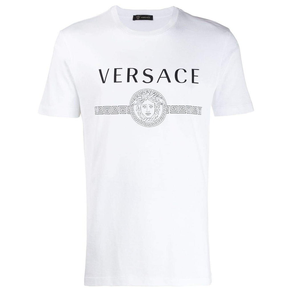 versace logo print t shirt