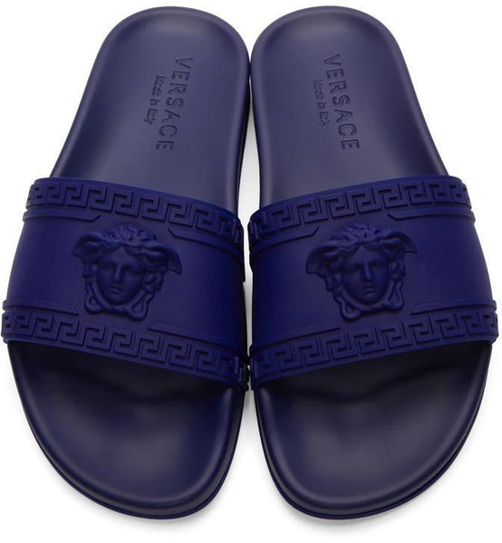 blue versace sandals