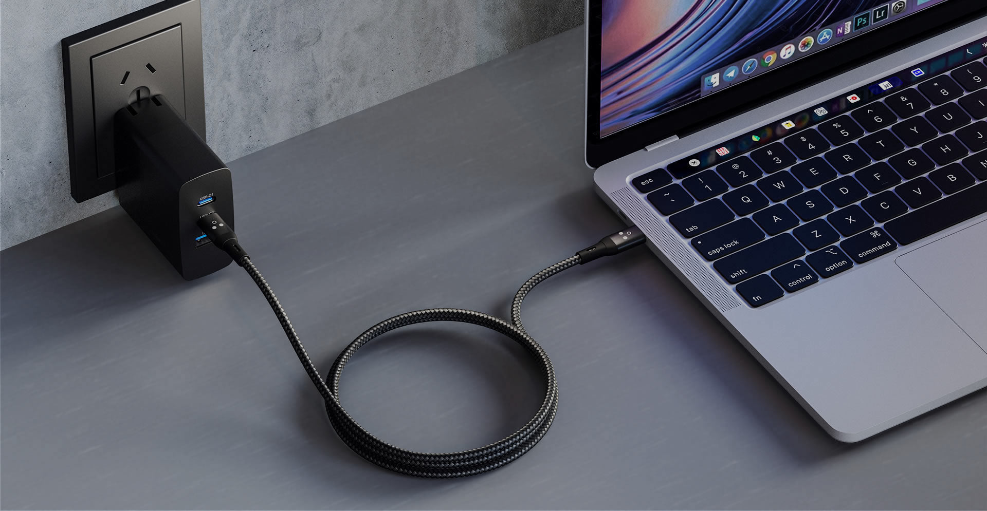 USB-C to USB-C 100W Cable with Amp Reader – Chargeasap