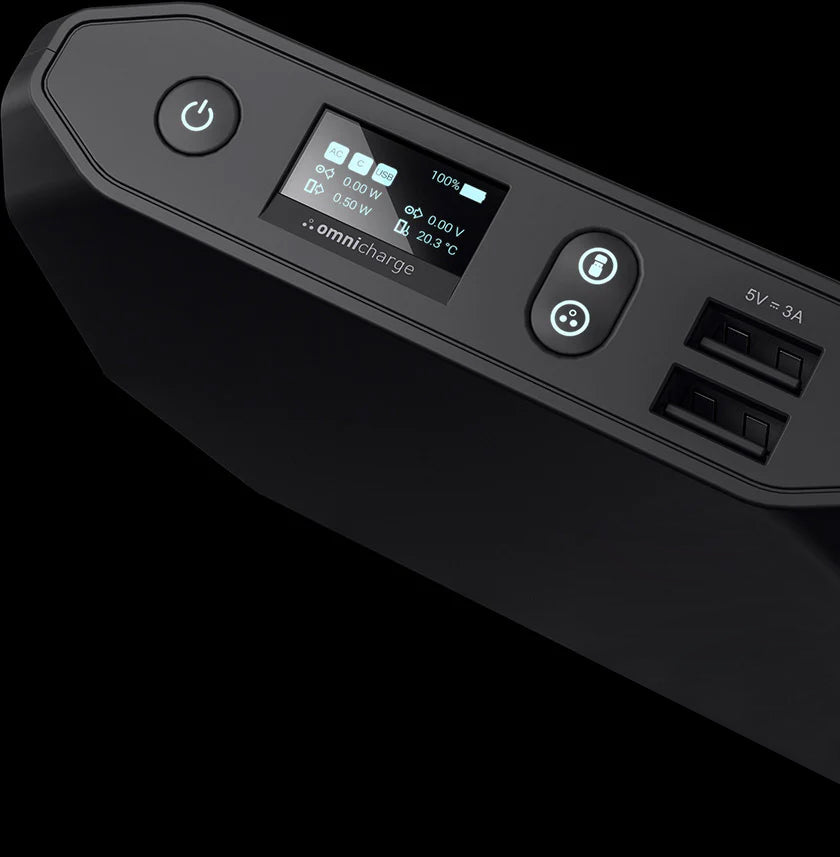 Omnicharge Omni 13+ - Batería Externa (13000 mAh, 100 W CA), Enchufe Omni  20+ USB