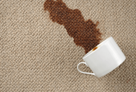 Coffee stains - How to clean stains on the carpet?