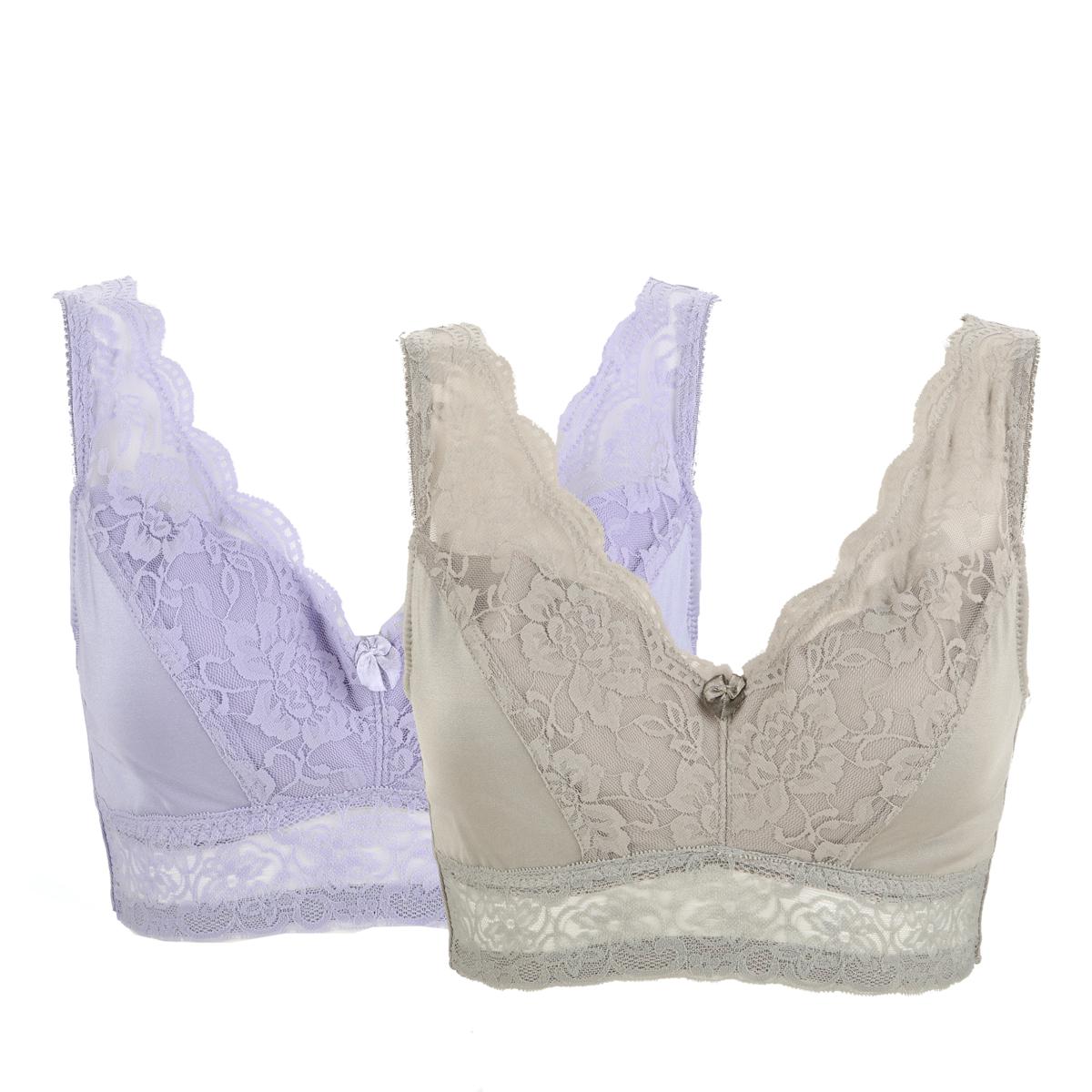 Rhonda Shear 2-pack Pin Up Bra with Back Closure 576270-J