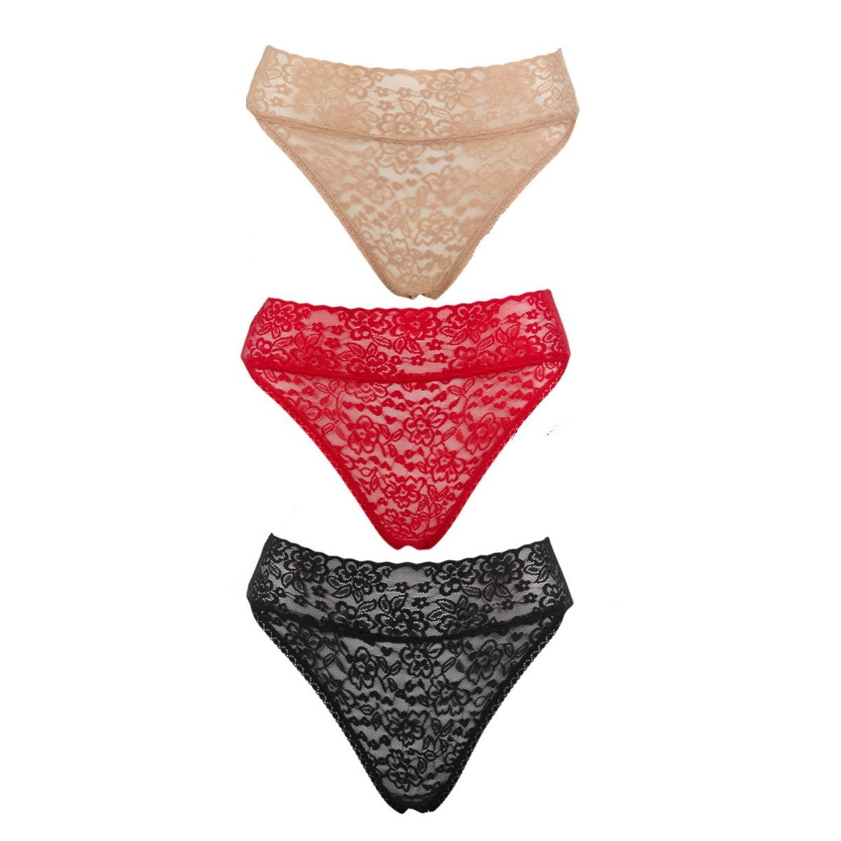 Rhonda Shear Lace Cheeky Bikini Brief 3-pack 630924-J | eBay