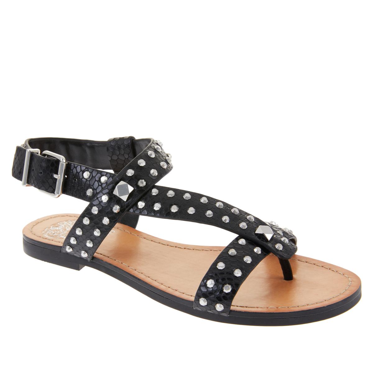 Vince Camuto Ravensa Leather Studded Thong Sandal 654448 J eBay