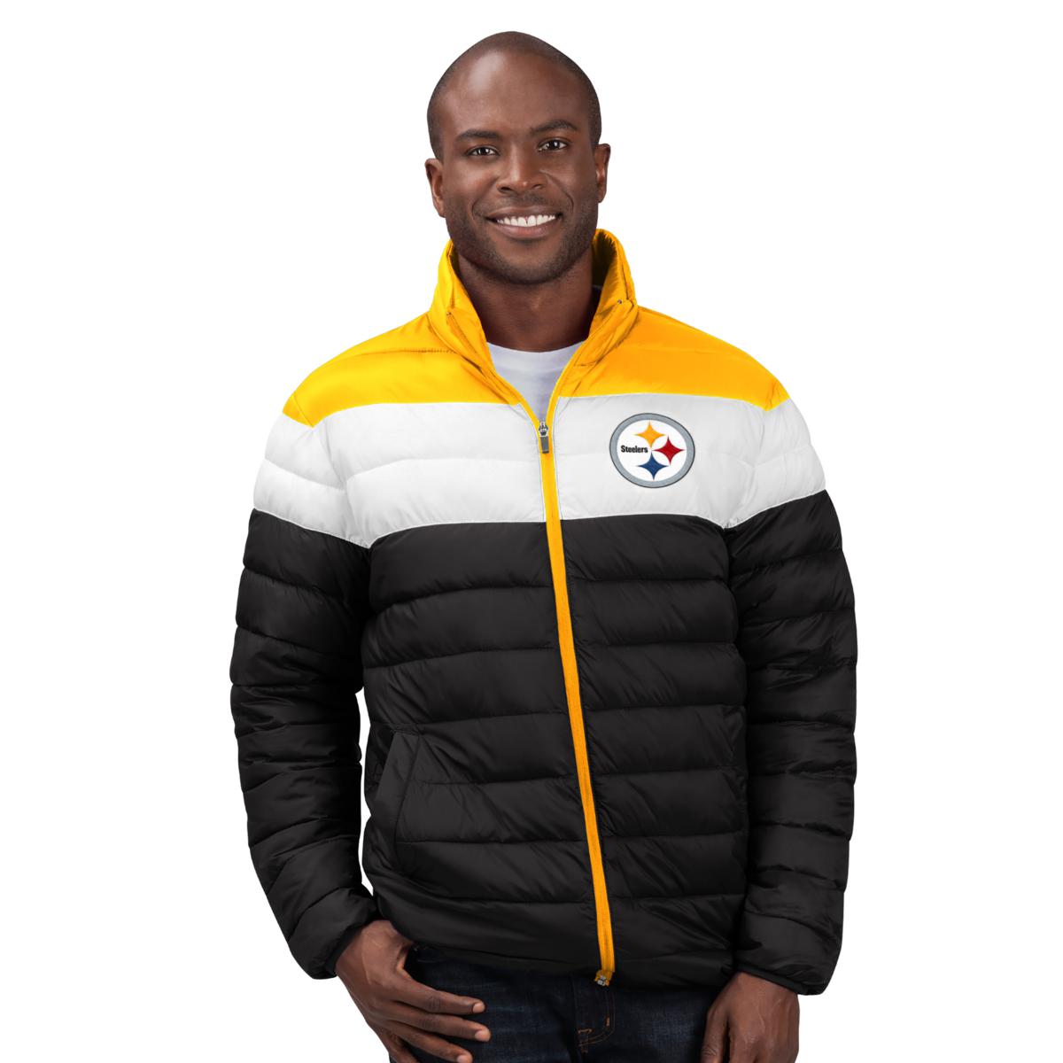 Officially Licensed NFL Men's Cold Front Quilted Puffer Jacket by Glll  670284-J