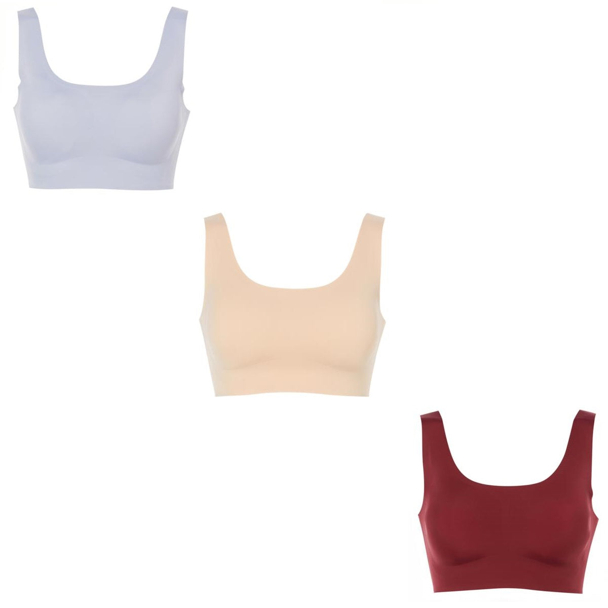 Rhonda Shear, Intimates & Sleepwear, Rhonda Shear 3pack Invisible Body Bra  With Removable Pads