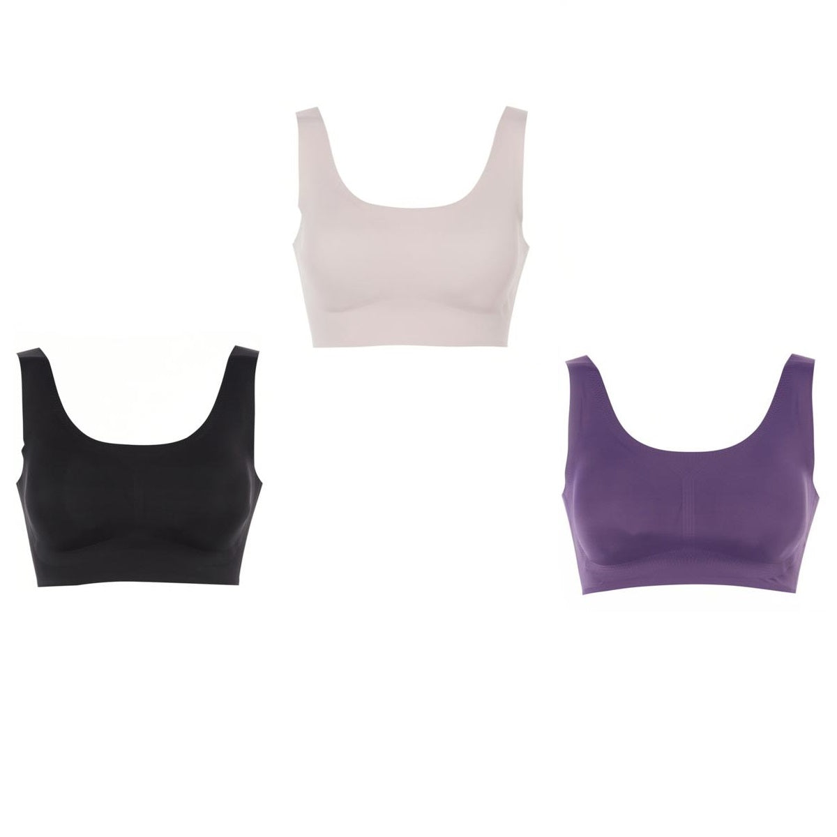 Rhonda Shear, Intimates & Sleepwear, Rhonda Shear 3pack Invisible Body Bra  With Removable Pads