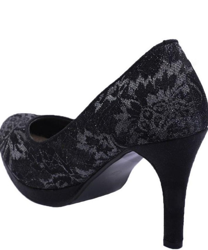 black lace shoes