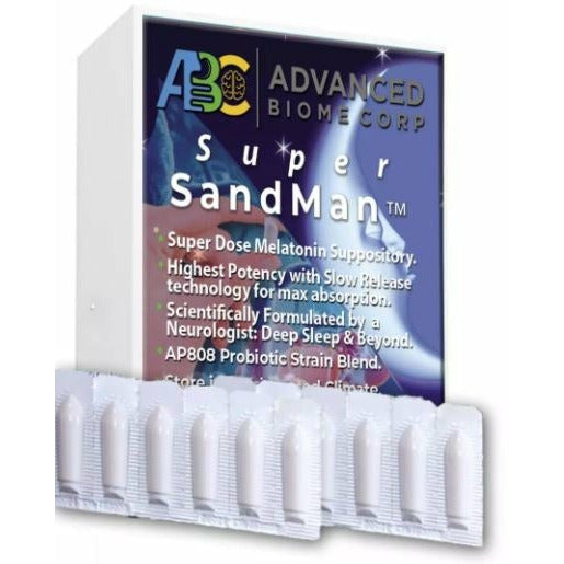 Super SandMan™ HEMP & CBD FREE  (High Dose Melatonin suppository) - Revelation Health product image