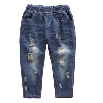 Boys Pants Boys Fashion Washed Jeans Pants 2-12 Years Old Kids Jeans Baby  Boy Jeans