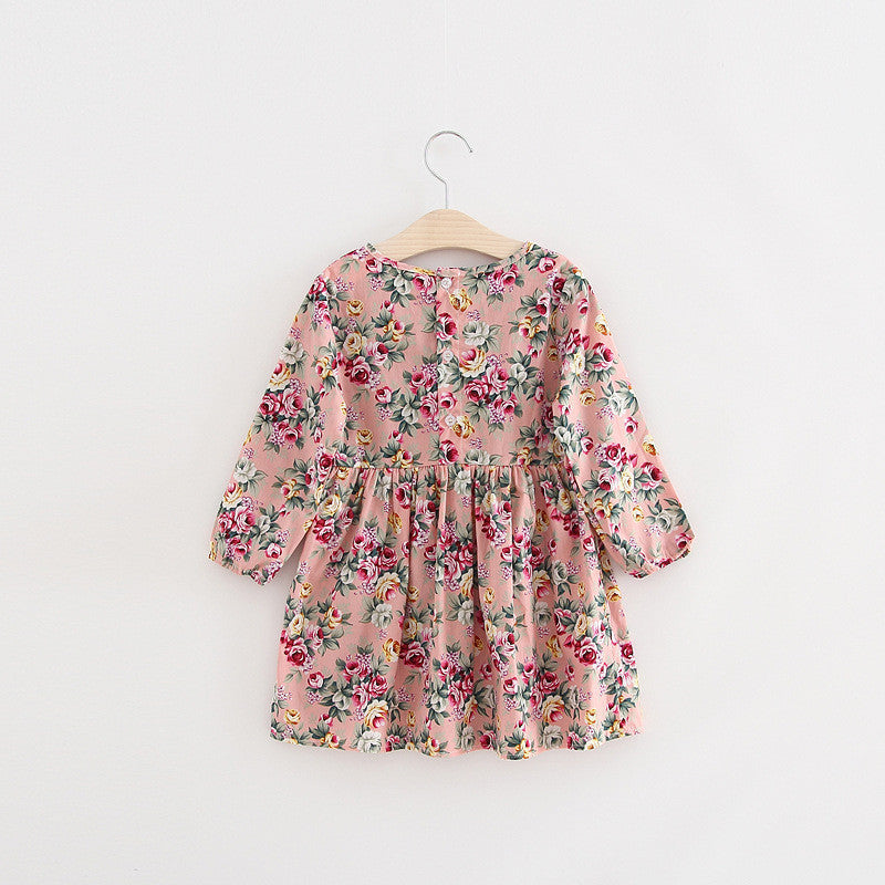 Autumn Long Sleeve Girl Dress Spring New Casual Style Baby Girl Dresses Girls Clothes Summer Dress