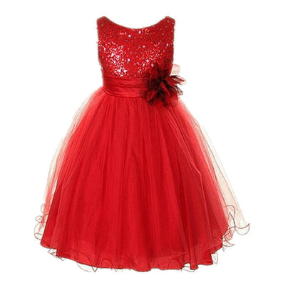 3-15Y Girls Dresses Children Ball Gown Princess Wedding Party Dress Gi ...