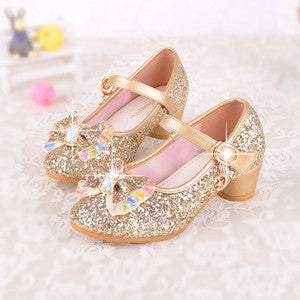 Party Sequined Cloth Blue Pink Shoes 