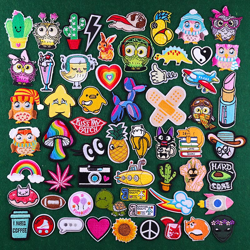 Embroidered Iron Patches Fun, Cartoon Embroidered Patches