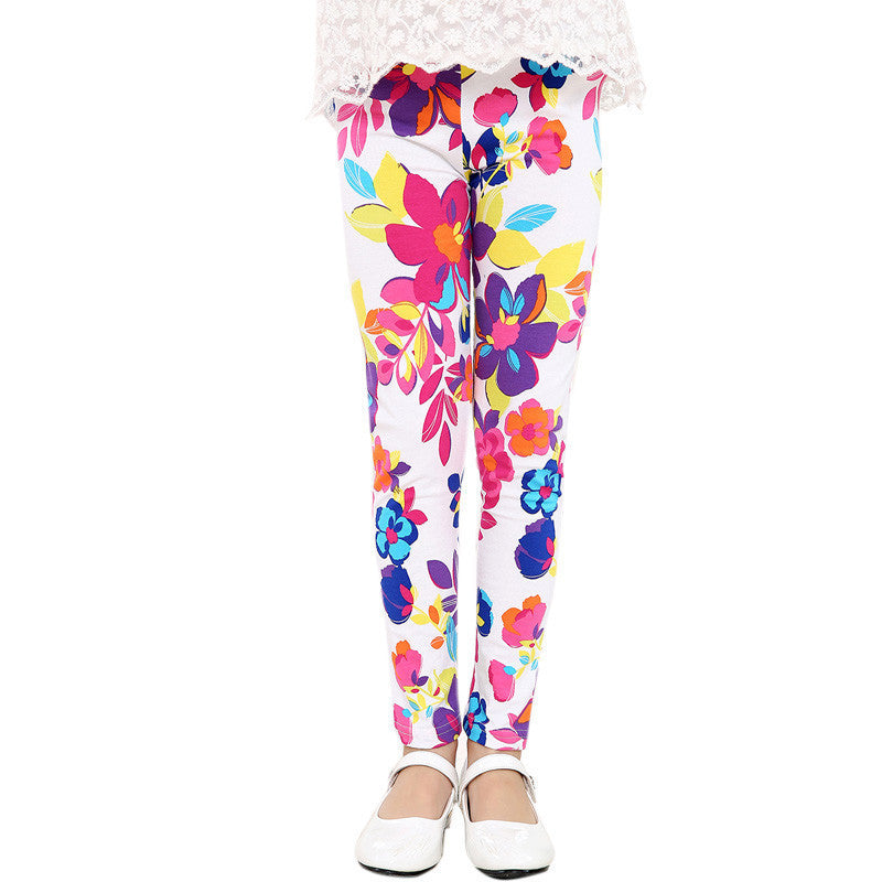 NWT Gymboree Flower Girls Leggings Poppy Print Floral Bright Days Ahead