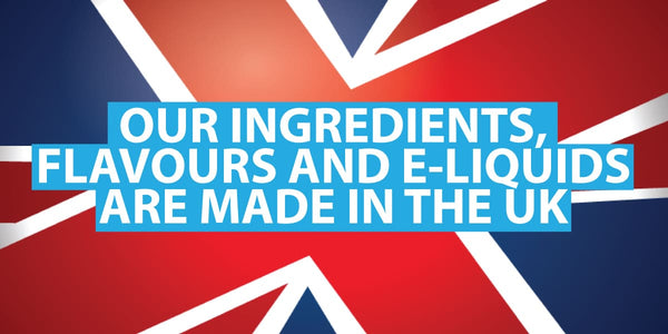 high quality flavours and ingredients in e-liquids that are made in the uk