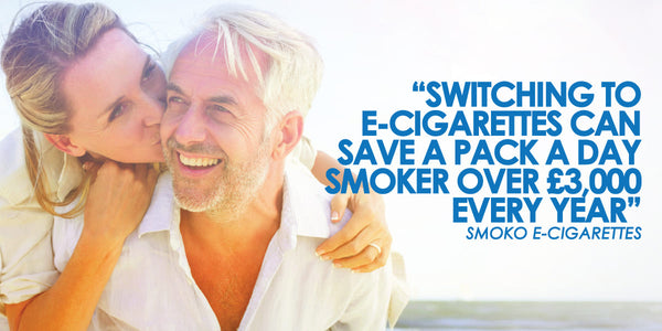 quitting smoking and switching to an e-cigarette could save you over £3000 every year