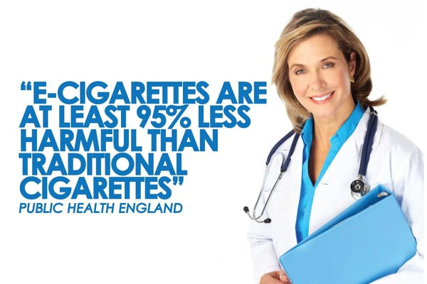 According to Public Health England "electronic cigarettes are at least 95% less harmful than traditional tobacco"