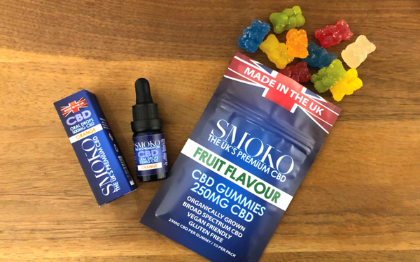 SMOKO CBD Gummy Bears and CBD Tinctures