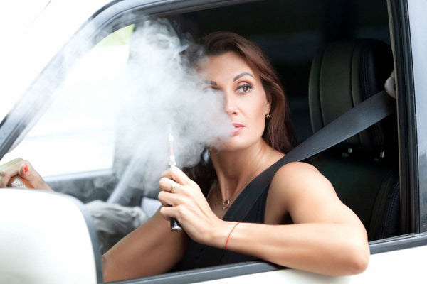 vaping in a car is the UK is not illegal but you can still get fined up to £2,500 if your vape is causing you to drive dangerously