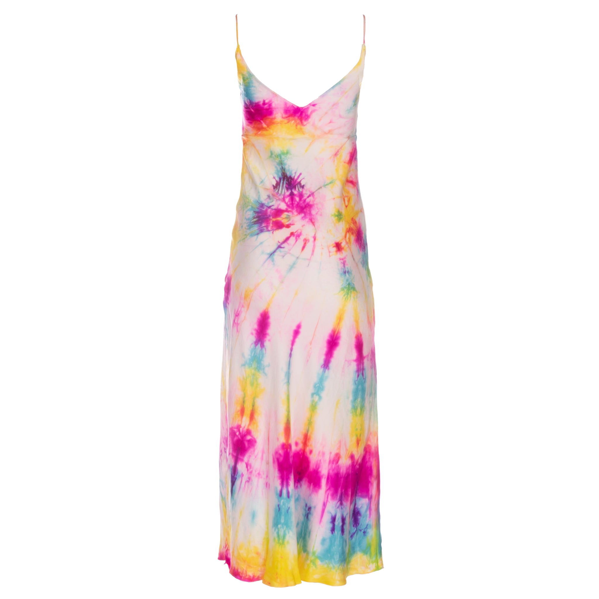 DANNIJO | Neon Swirl Long Tie Dye Dress– Dannijo