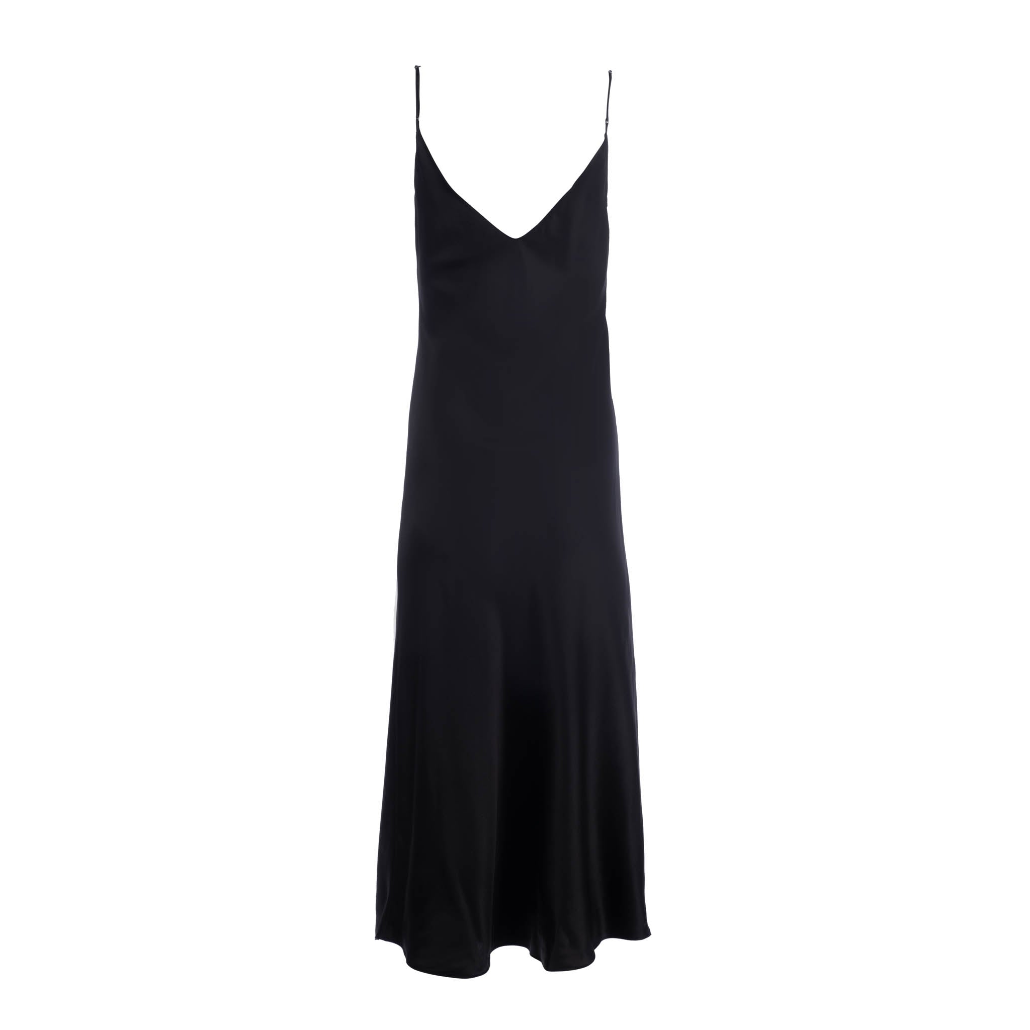 Noir Midi Slip Dress