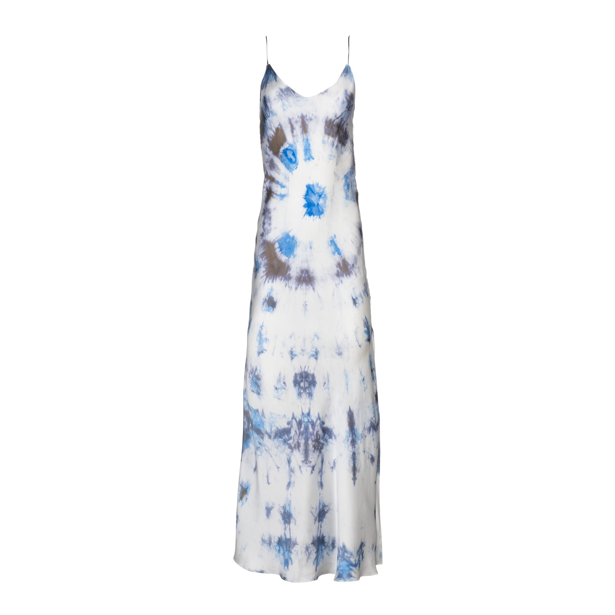 tie dye silk dress