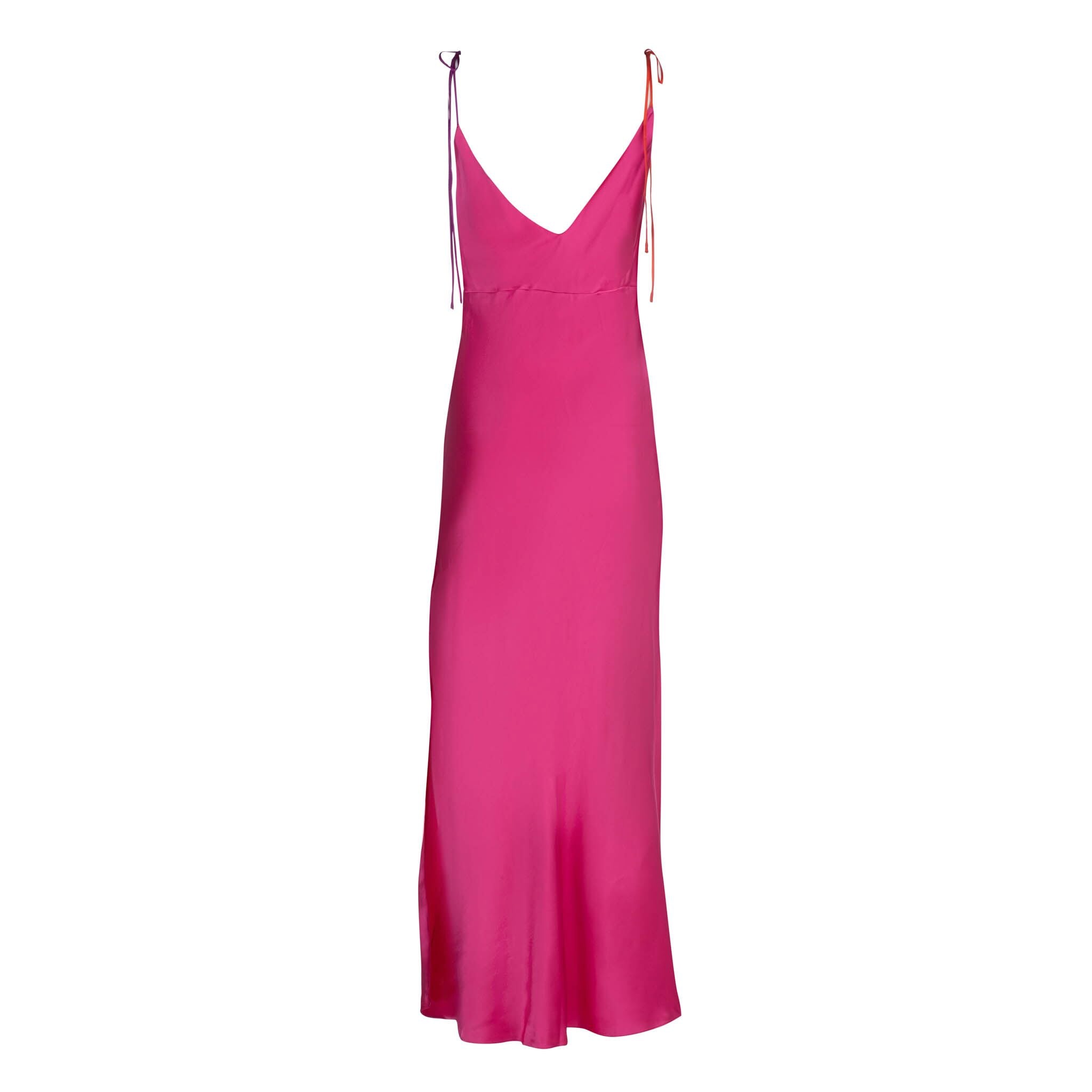 pink strap dress