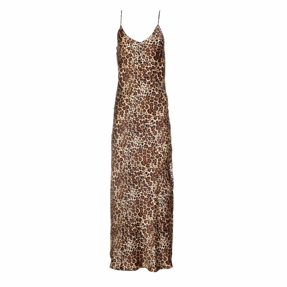 animal print shift dress