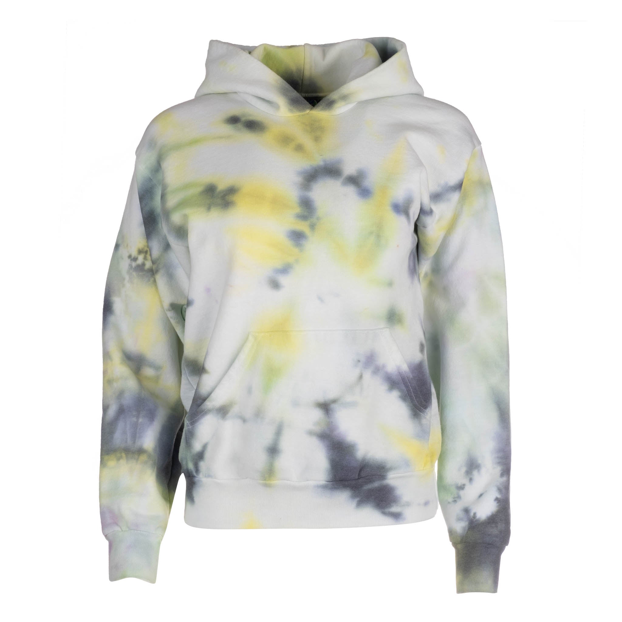 green tie dye sweatshirt