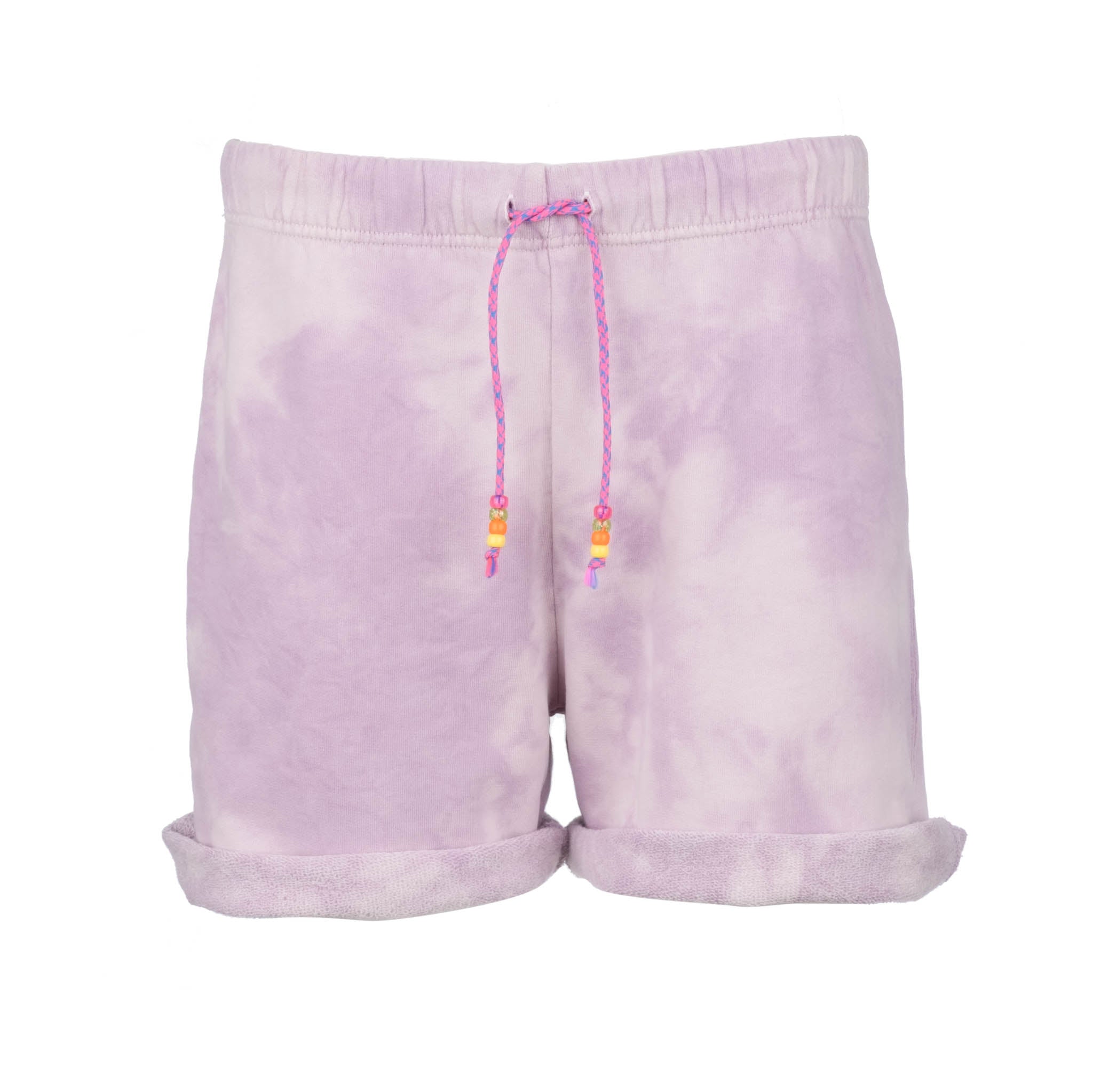 pink drawstring shorts