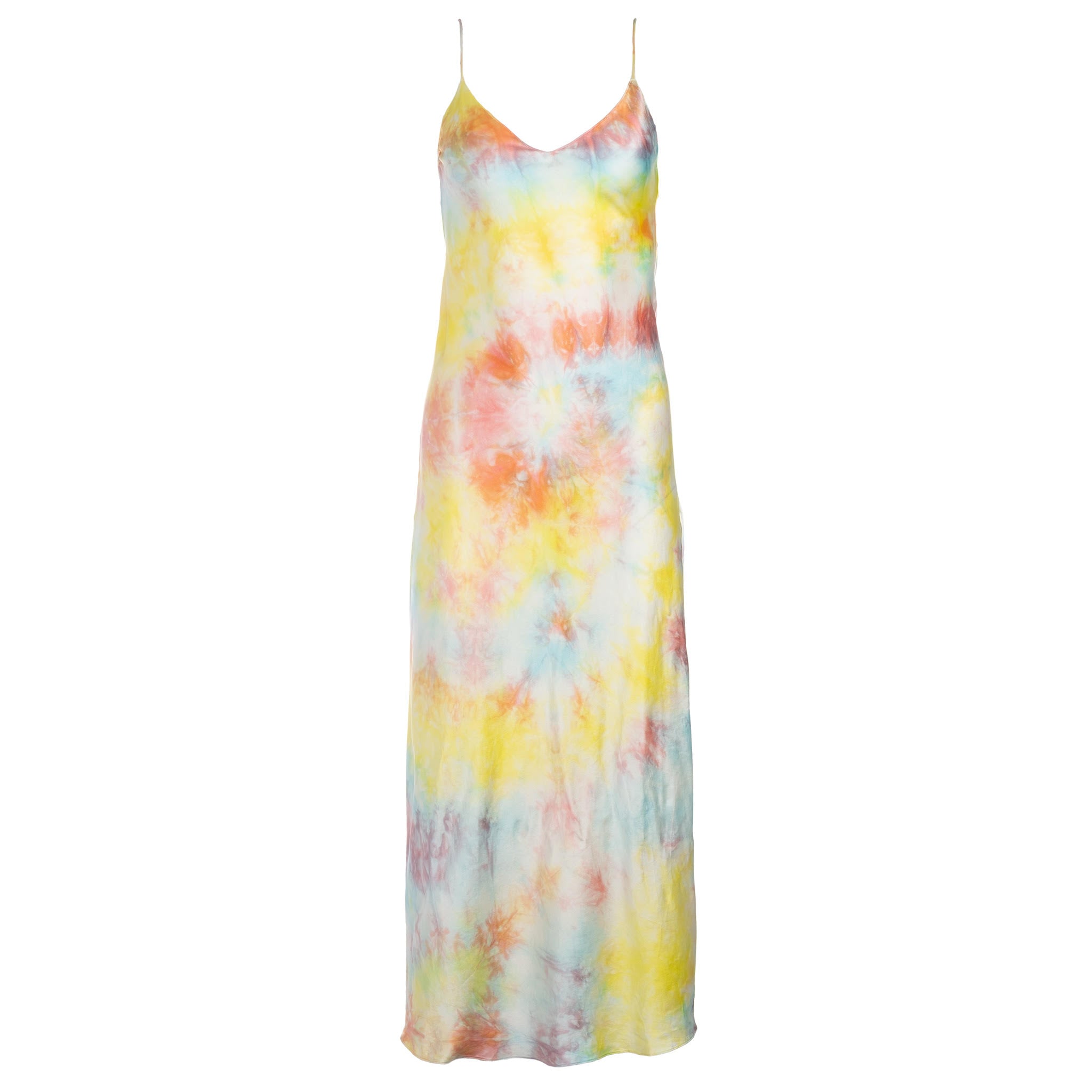 tie dye silk dress