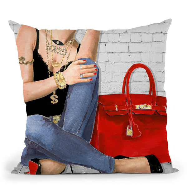 Fashion Lv Bag Throw Pillow By Alexandre Venancio