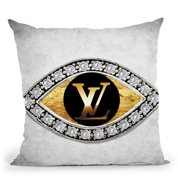 Louis Vuitton Spray Paint» Throw Pillow by Alexandre Venancio