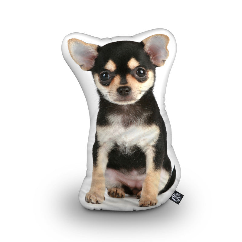 Chihuahua Black Throw Pillow By All About Vibe - All About Vibe product image