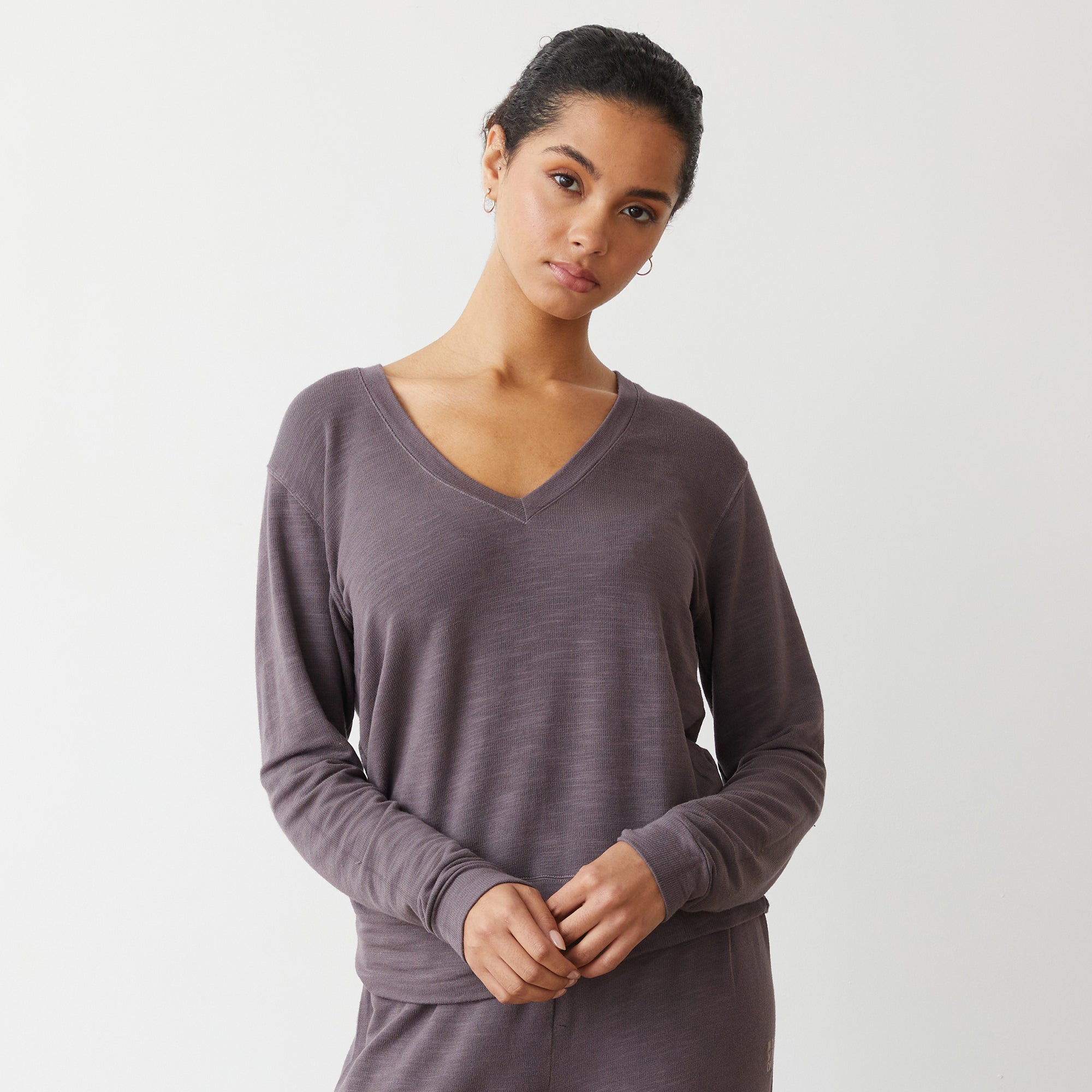  Supersoft V Neck Long Sleeve