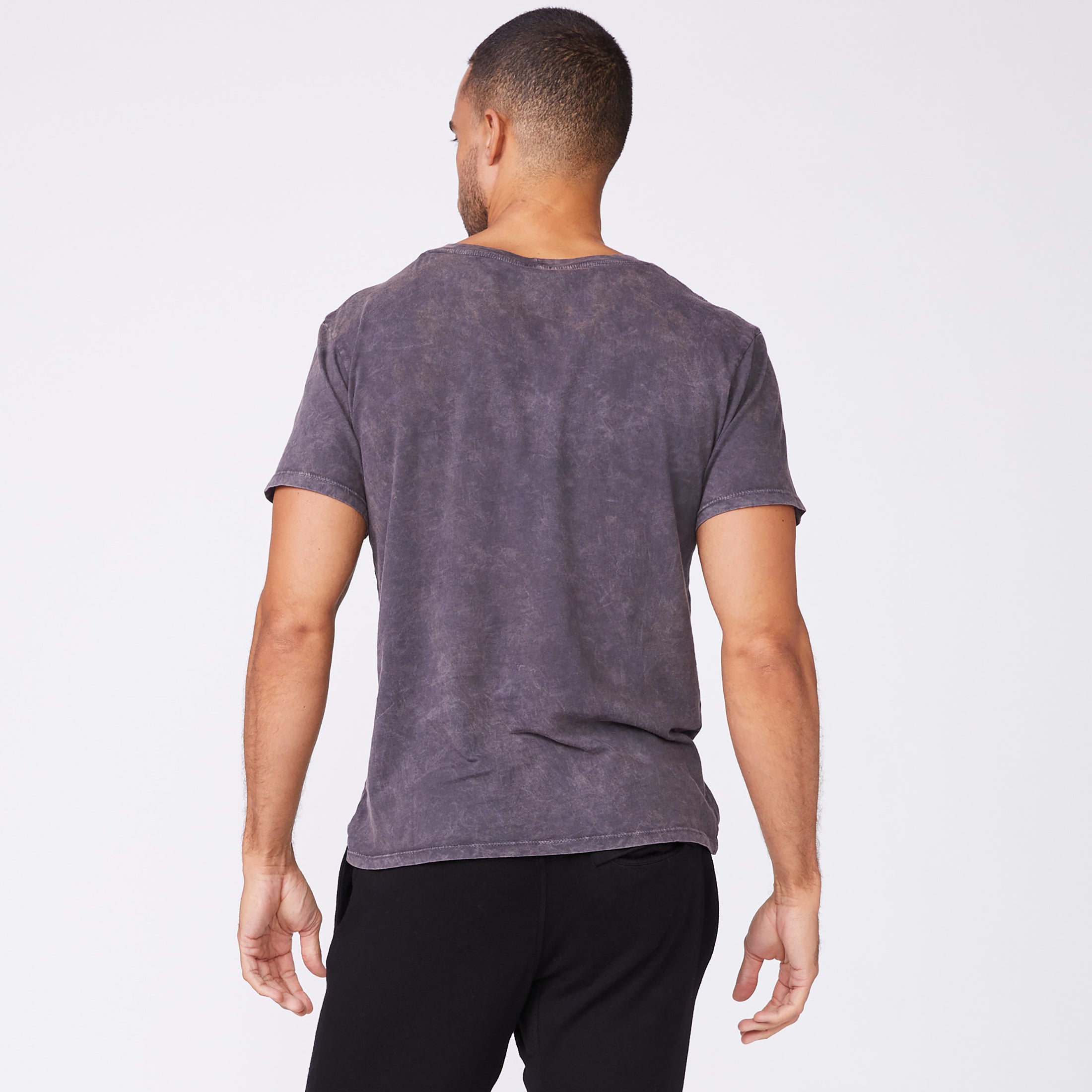 Stone Wash Relaxed Pocket Crew