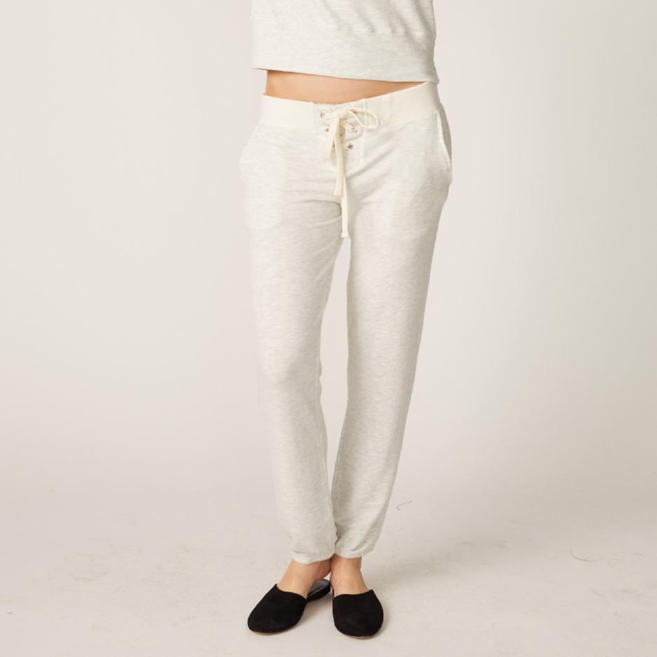 monrow lace up sweatpants