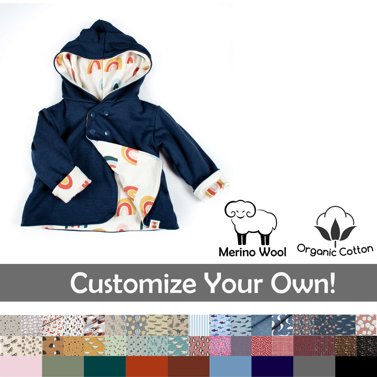Baby & Kids Organic Cotton Adjustable Leggings - Handmade in Canada – TK  Clothing Inc
