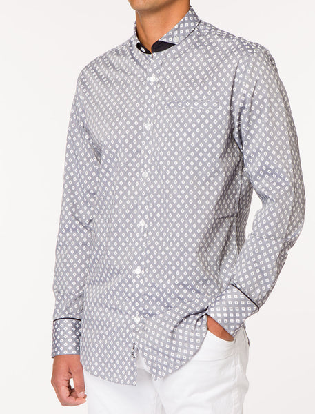 TYPHO Printed Long Sleeve Woven Shirt | Tops | Shop | 227 World