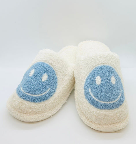 Step into Happiness Green Smiley Face Slippers for a Brighter Day