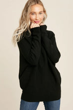 Load image into Gallery viewer, Black Slouch Neck Sweater
