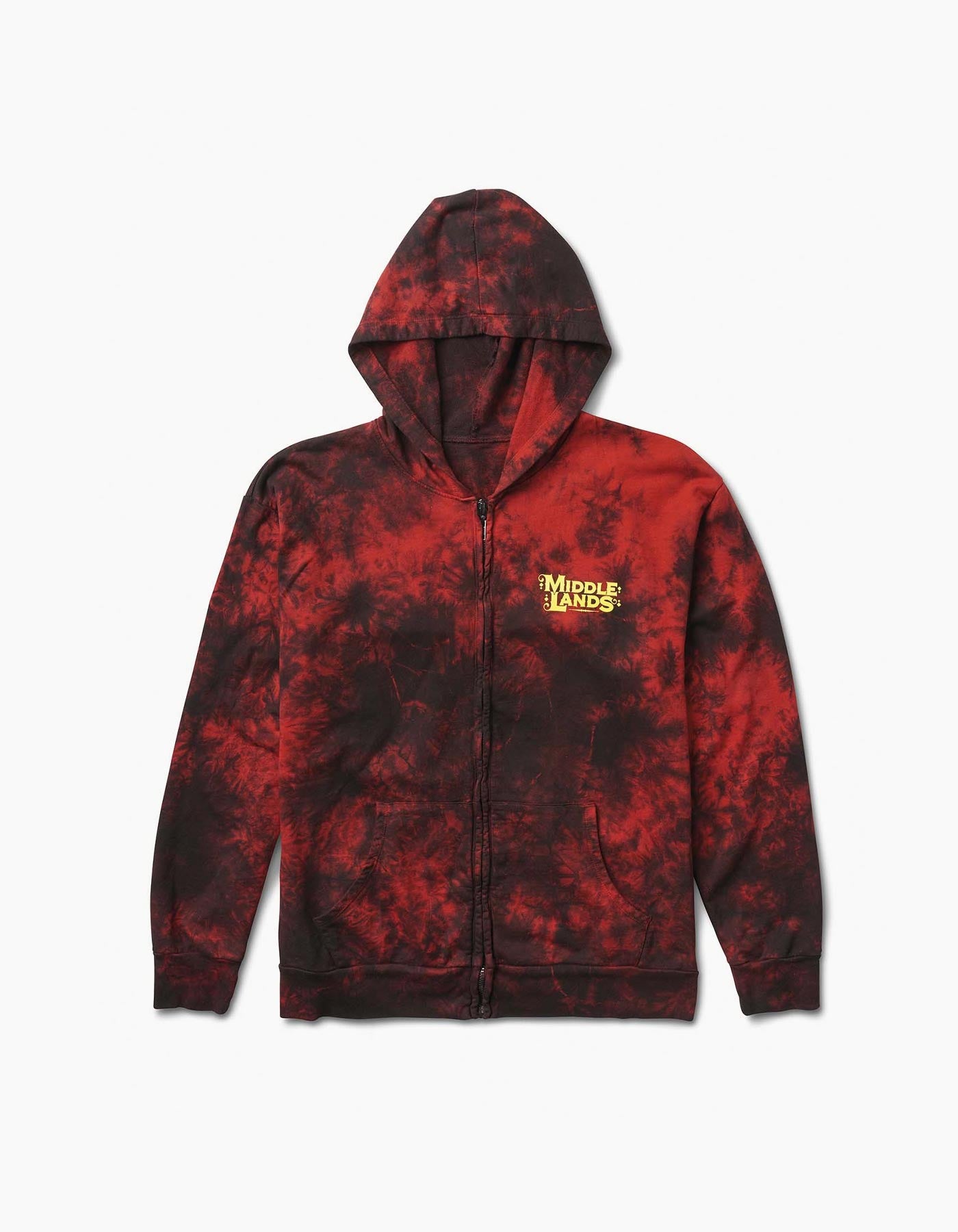 red tie dye hoodie