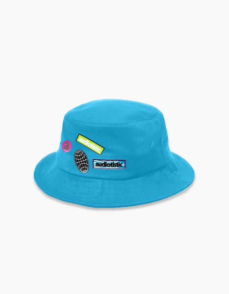 neon blue bucket hat