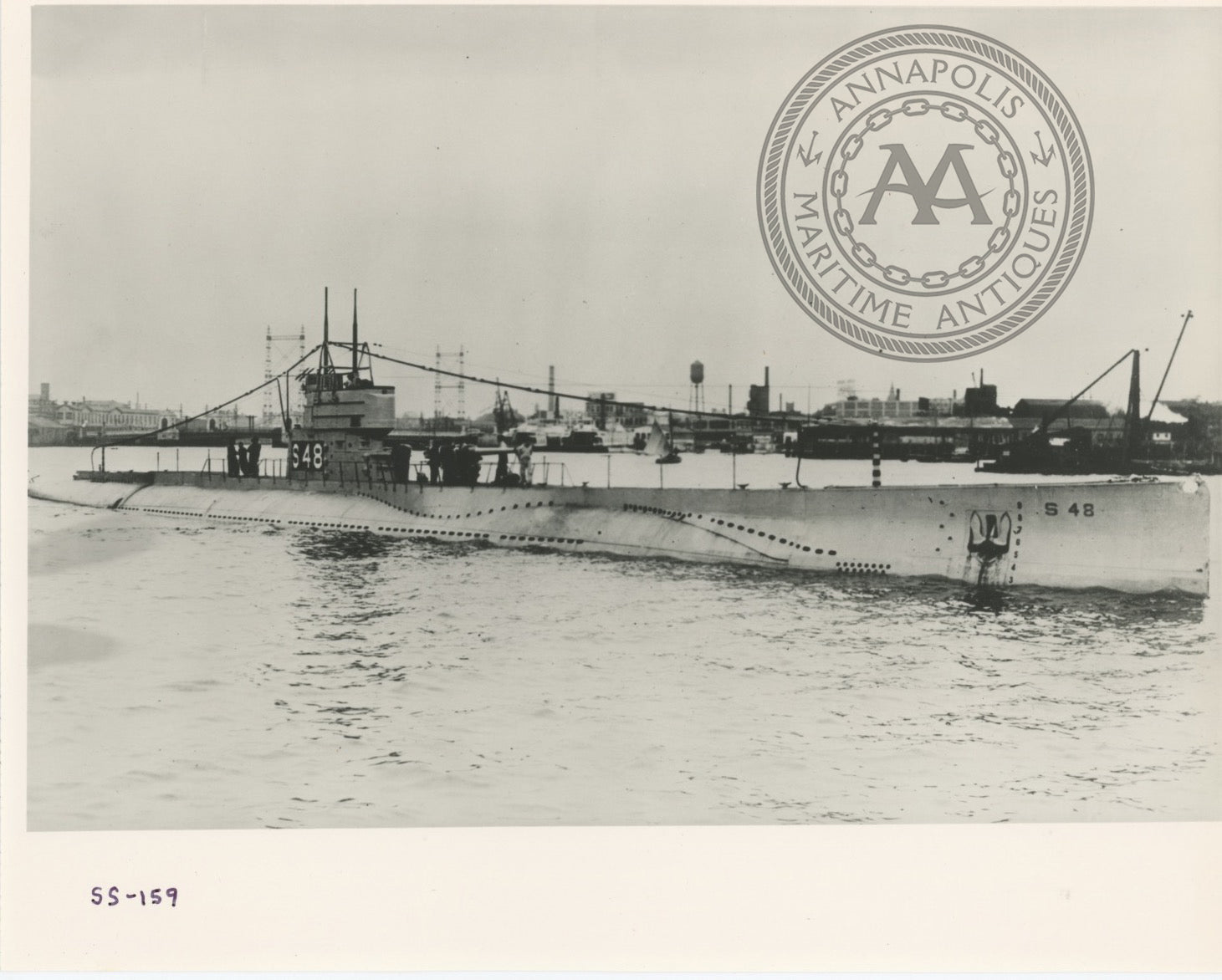 Uss 159 S 48 Submarine Annapolis Maritime Antiques