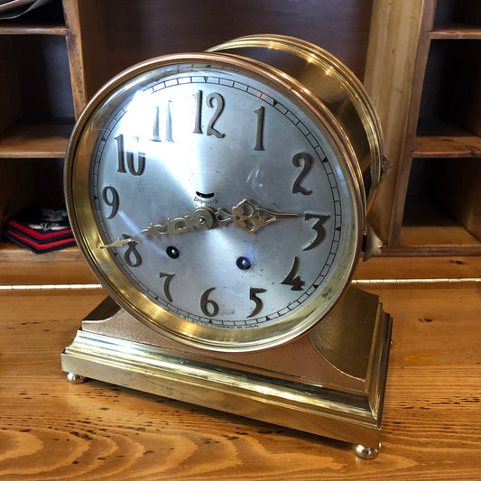 Chelsea Clock, Mariner- ship wheel – Annapolis Maritime Antiques