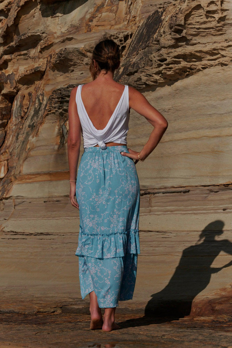 ZOE / bilayer maxi skirts | alyafi-ip.com