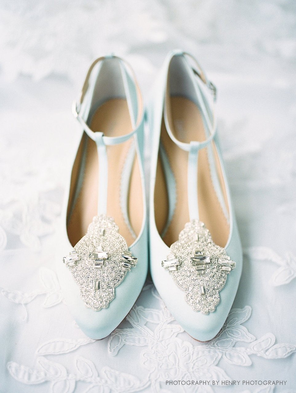 Art Deco Great Gatsby Bridal Shoes in Blue by Bella Belle Shoes#N#– Nataya