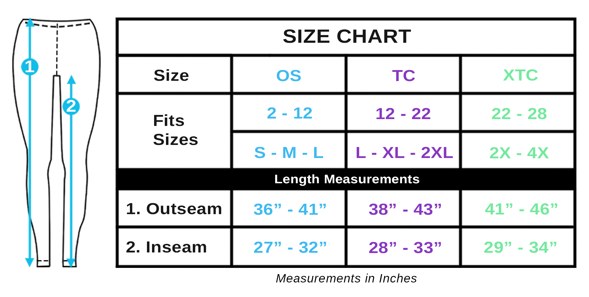 Size Guide (old) – OOLALA